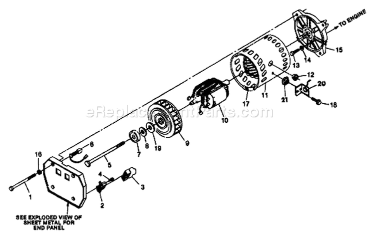 Page B Diagram and Parts List for 9114-0  Briggs and Stratton Generator